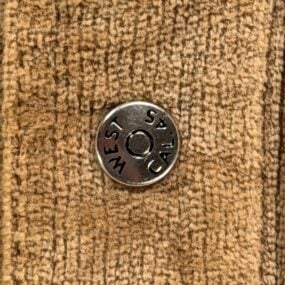 Vintage Lee Jacket Womens SMALL Brown Corduroy Velour Snap Trucker USA 70s