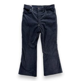 Vintage Billy The Kid Pants Mens 32x25 Blue Corduroy Talon Zipper Youth USA 70s