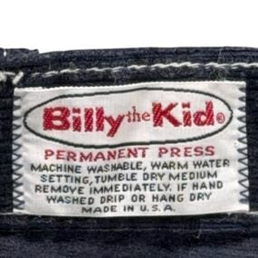 Vintage Billy The Kid Pants Mens 32x25 Blue Corduroy Talon Zipper Youth USA 70s
