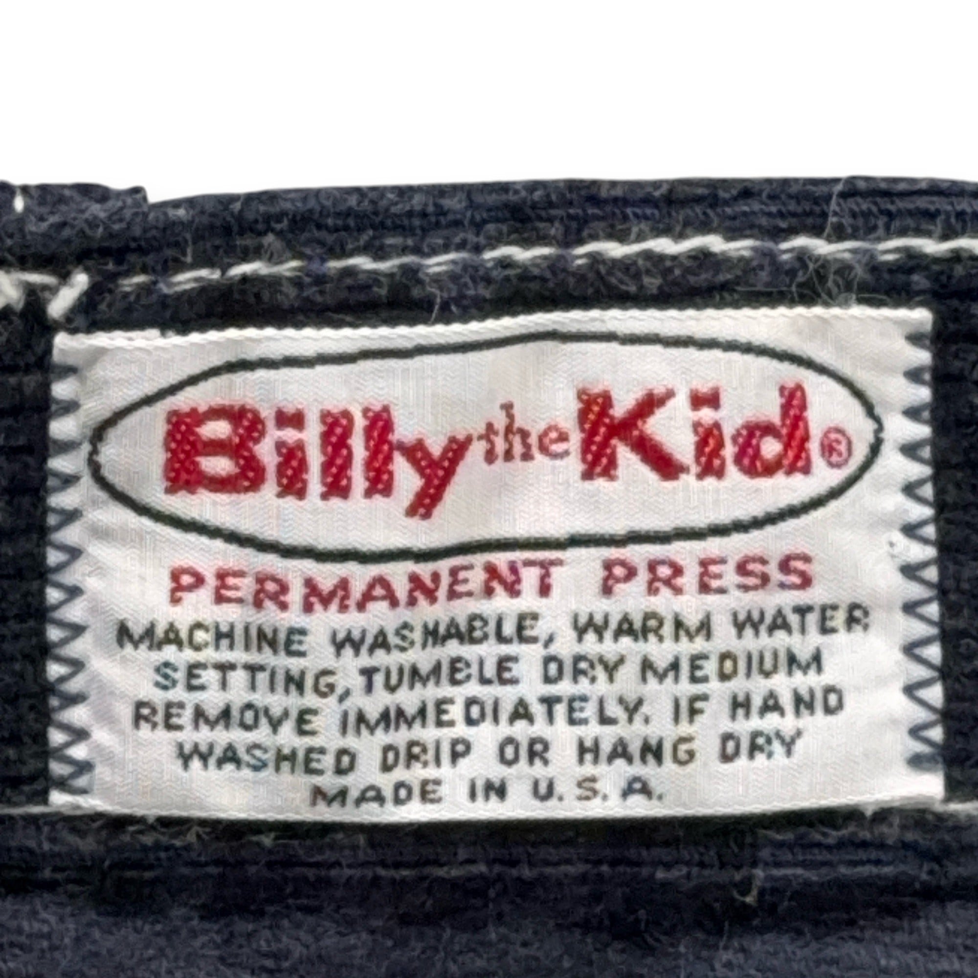 Vintage Billy The Kid Pants Mens 32x25 Blue Corduroy Talon Zipper Youth USA 70s-6 Vintage Billy The Kid Pants Mens 32x25 Blue Corduroy Talon Zipper Youth USA 70s