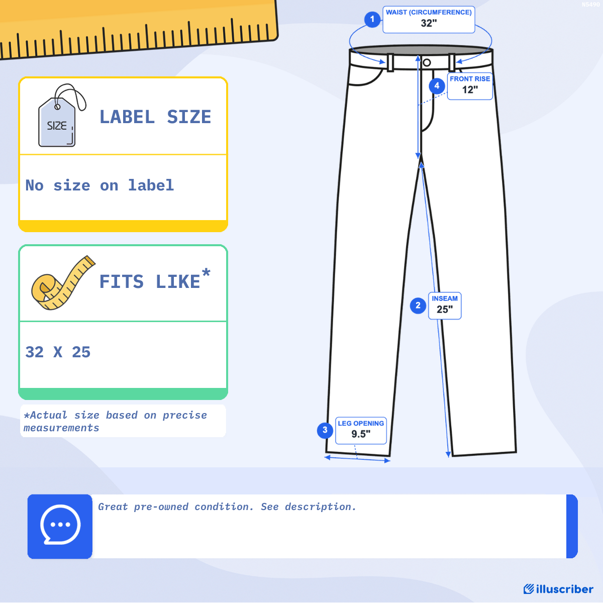 Vintage Billy The Kid Pants Mens 32x25 Blue Corduroy Talon Zipper Youth USA 70s-measurements Vintage Billy The Kid Pants Mens 32x25 Blue Corduroy Talon Zipper Youth USA 70s