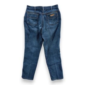 Vintage Braxton Jeans Mens 34x29 Blue Corduroy Denim Stretch Faded Whisker 90s