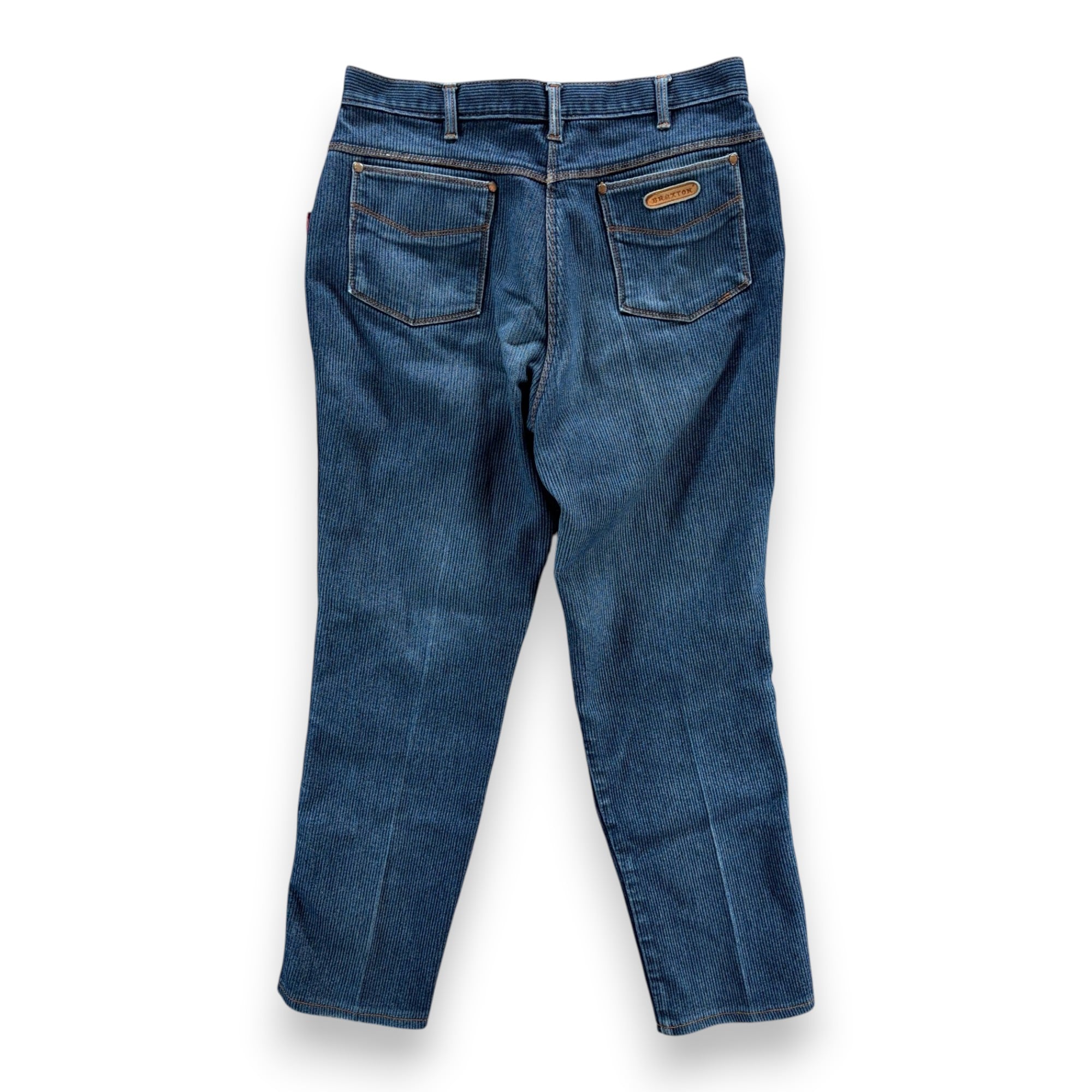 Vintage Braxton Jeans Mens 34x29 Blue Corduroy Denim Stretch Faded Whisker 90s-2 Vintage Braxton Jeans Mens 34x29 Blue Corduroy Denim Stretch Faded Whisker 90s