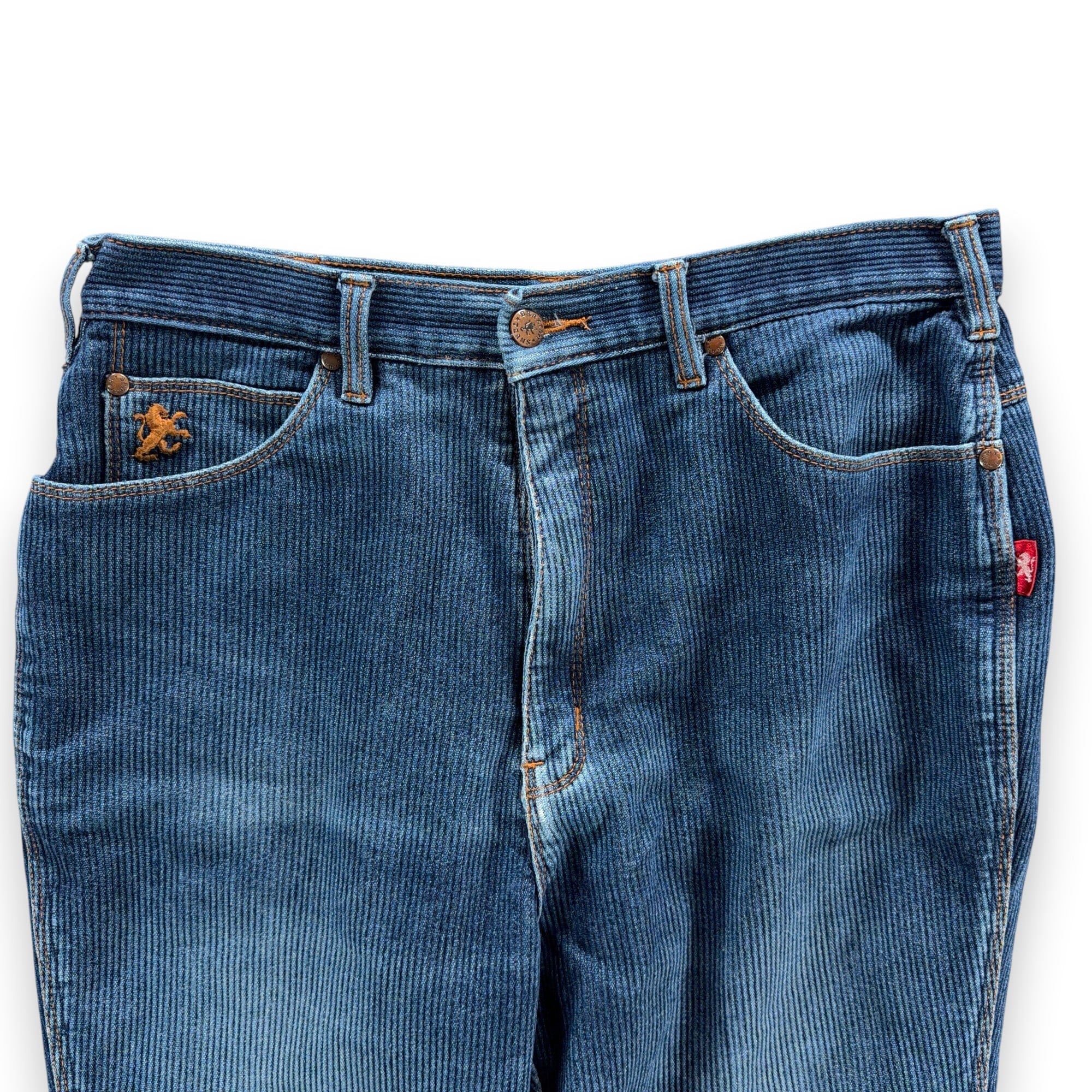 Vintage Braxton Jeans Mens 34x29 Blue Corduroy Denim Stretch Faded Whisker 90s-3 Vintage Braxton Jeans Mens 34x29 Blue Corduroy Denim Stretch Faded Whisker 90s