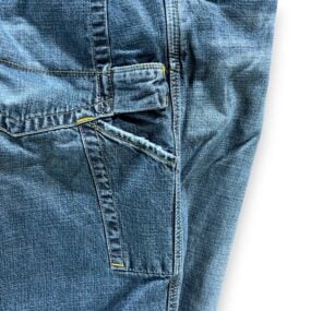 Vintage Lucky Brand Jeans Mens 34x32 Blue Carpenter Dungarees Cotton Denim 90s