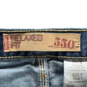Vintage Levis 550 Jeans Mens 36x30 Blue Denim Relaxed Dark Wash 38x30 Tag Y2K