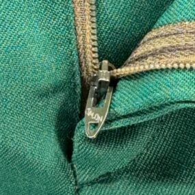 Vintage Pants Mens 32x30 Green Talon Zipper Side Adjuster Leisure Creased 70s