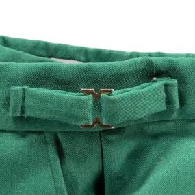 Vintage Pants Mens 32x30 Green Talon Zipper Side Adjuster Leisure Creased 70s