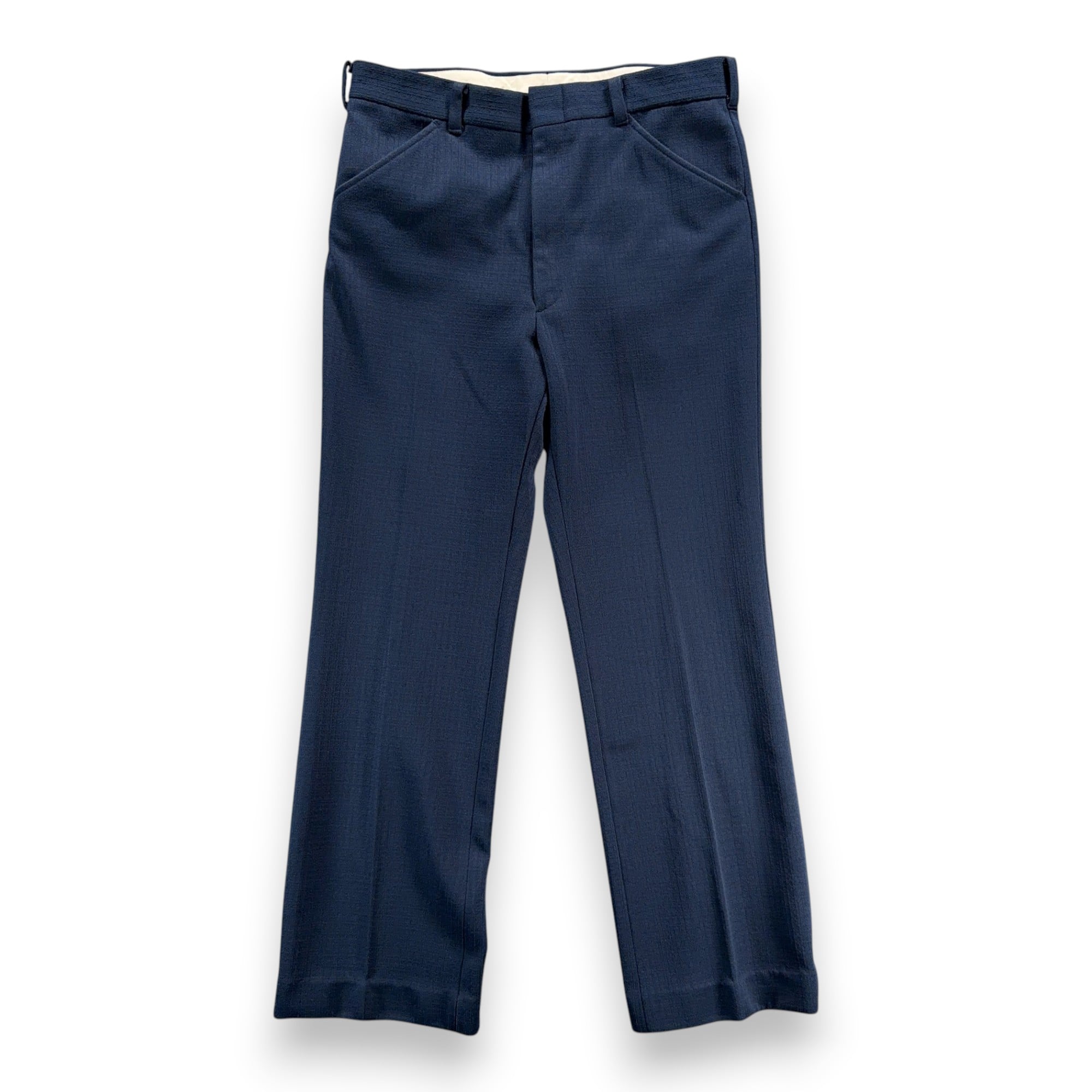 Vintage Pants Mens 32x30 Blue YKK Zipper Talon Hardware Textured Leisure 70s-1 Vintage Pants Mens 32x30 Blue YKK Zipper Talon Hardware Textured Leisure 70s