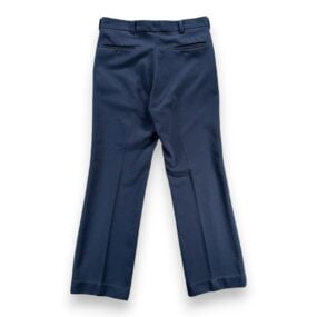 Vintage Pants Mens 32x30 Blue YKK Zipper Talon Hardware Textured Leisure 70s