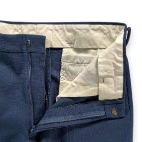 Vintage Pants Mens 32x30 Blue YKK Zipper Talon Hardware Textured Leisure 70s