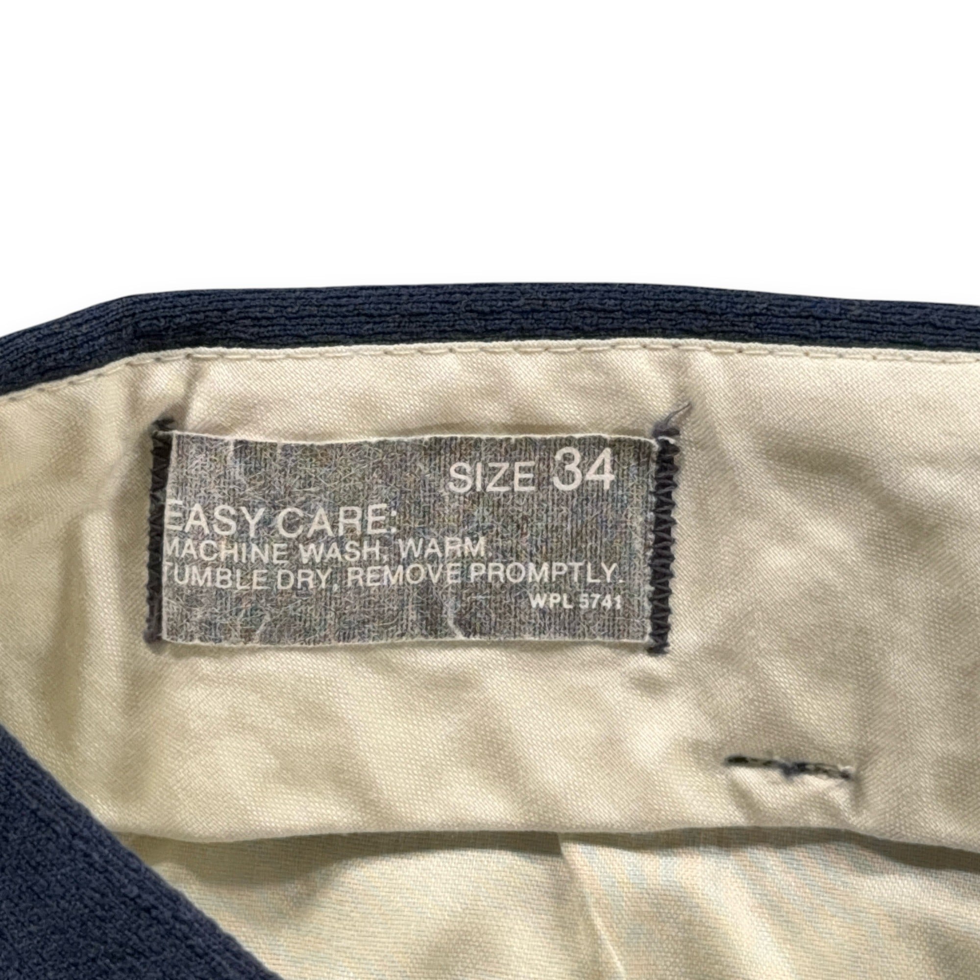 Vintage Pants Mens 32x30 Blue YKK Zipper Talon Hardware Textured Leisure 70s-7 Vintage Pants Mens 32x30 Blue YKK Zipper Talon Hardware Textured Leisure 70s