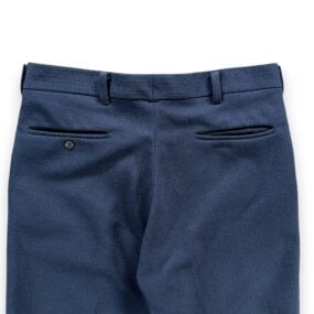 Vintage Pants Mens 32x30 Blue YKK Zipper Talon Hardware Textured Leisure 70s