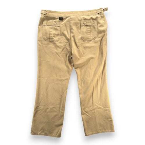 Vintage HIS Pants Mens 42×30 Brown Khaki Cotton Twill Flared Safari Creased 70s-2 Vintage HIS Pants Mens 42x30 Brown Khaki Cotton Twill Flared Safari Creased 70s