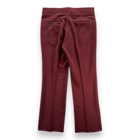 Vintage Kings Road Pants Mens 32x30 Red Sears Perma Prest Flared 34 Tag 70s