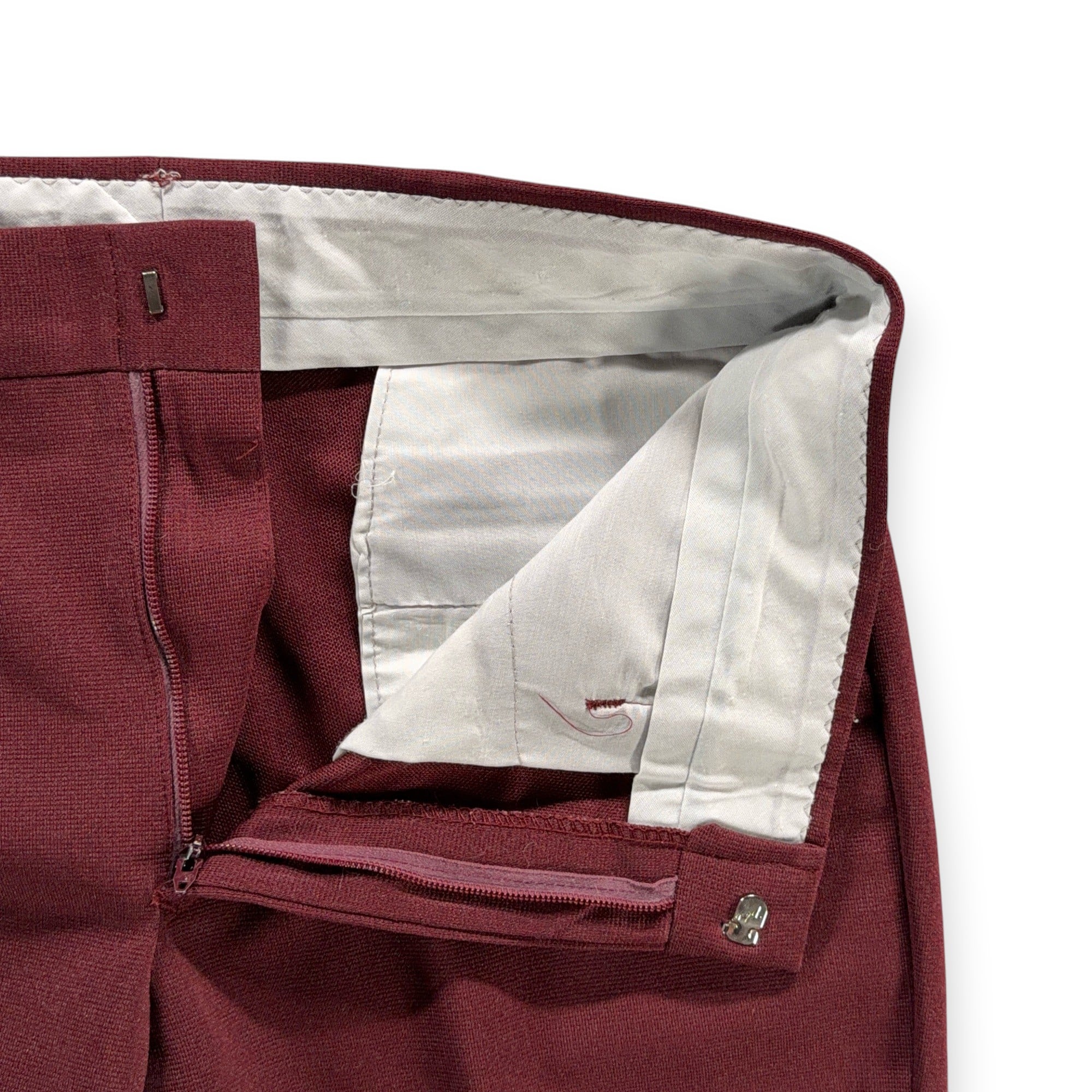 Vintage Kings Road Pants Mens 32x30 Red Sears Perma Prest Flared 34 Tag 70s-4 Vintage Kings Road Pants Mens 32x30 Red Sears Perma Prest Flared 34 Tag 70s
