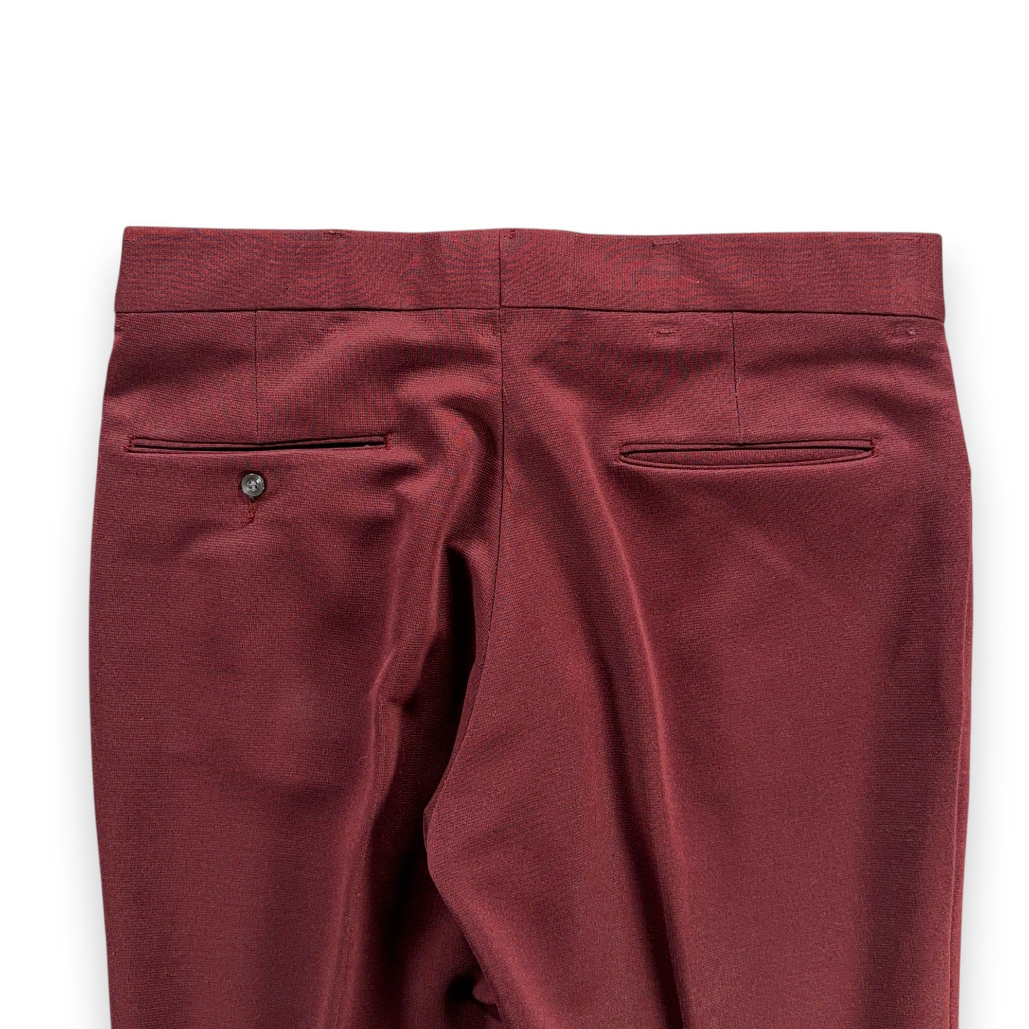 Vintage Kings Road Pants Mens 32x30 Red Sears Perma Prest Flared 34 Tag 70s-9 Vintage Kings Road Pants Mens 32x30 Red Sears Perma Prest Flared 34 Tag 70s