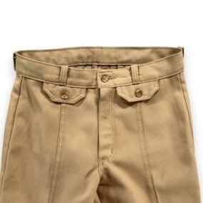 Vintage Bell Bottom Pants Mens 28x32 Brown Talon Zip Flare Hip Pockets 70s