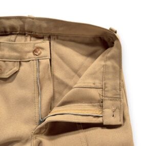 Vintage Bell Bottom Pants Mens 28x32 Brown Talon Zip Flare Hip Pockets 70s