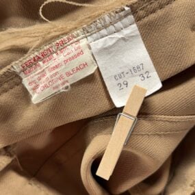 Vintage Bell Bottom Pants Mens 28x32 Brown Talon Zip Flare Hip Pockets 70s