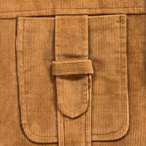 Vintage Don Richards Jacket Adult LARGE Brown Corduroy Western Leisure Lined 70s