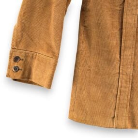 Vintage Don Richards Jacket Adult LARGE Brown Corduroy Western Leisure Lined 70s