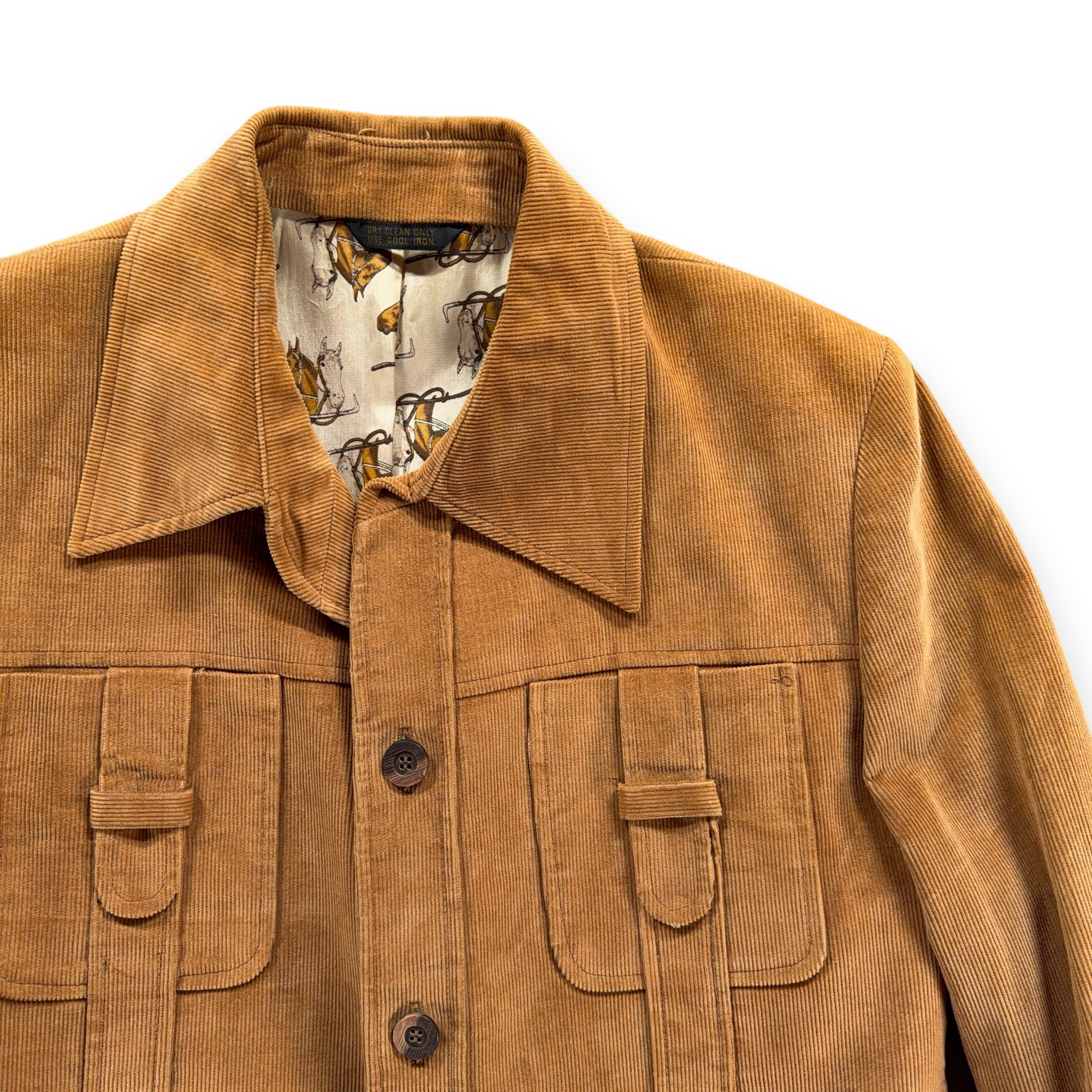 Vintage Don Richards Jacket Adult LARGE Brown Corduroy Western Leisure Lined 70s-2 Vintage Don Richards Jacket Adult LARGE Brown Corduroy Western Leisure Lined 70s