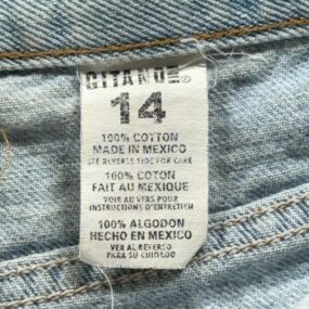 Vintage Gitano Shorts Womens 14 31 Blue Jean Denim Wide Leg Light Wash 90s