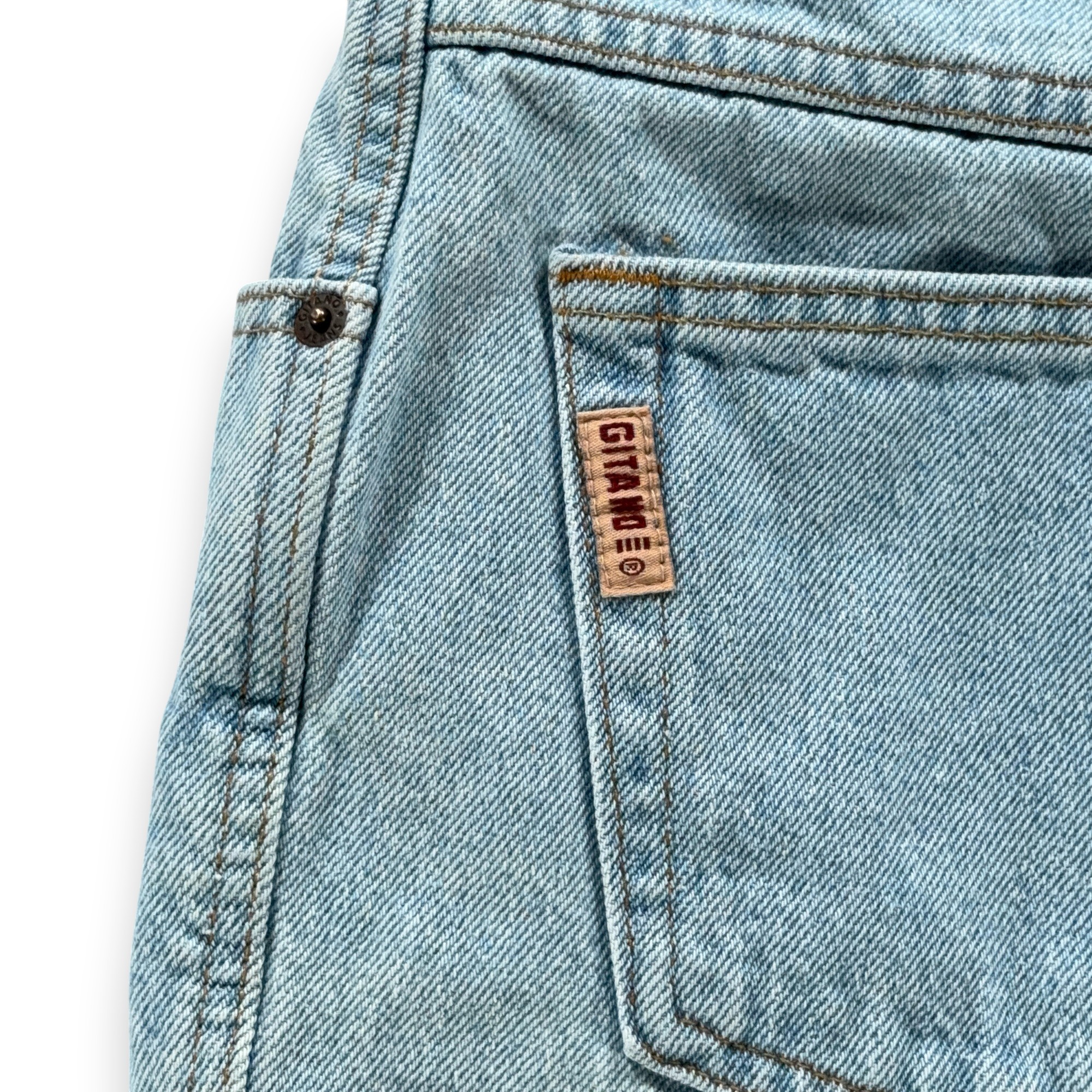Vintage Gitano Shorts Womens 14 31 Blue Jean Denim Wide Leg Light Wash 90s-8 Vintage Gitano Shorts Womens 14 31 Blue Jean Denim Wide Leg Light Wash 90s