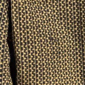 Vintage Zeppelin Pants Mens 31x28 Brown Pleated Geometric Cotton 32x34 Tag 90s