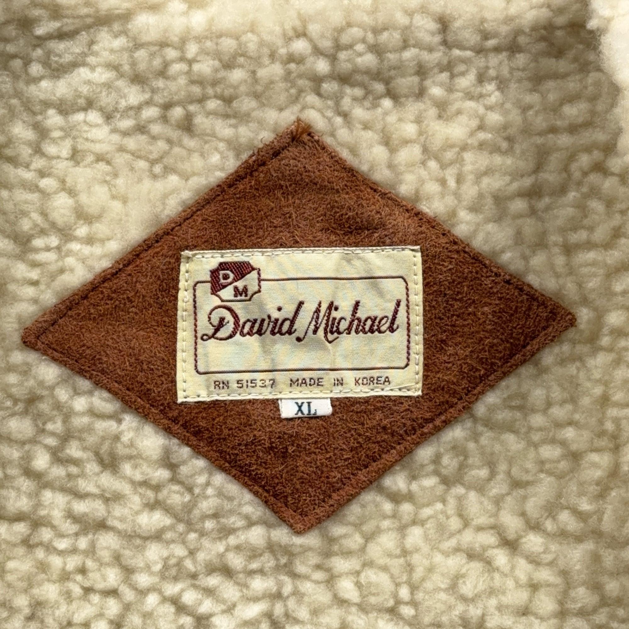 Vintage Leather Vest Adult LARGE Brown Suede Sherpa Western David Michael 70s-6 Vintage Leather Vest Adult LARGE Brown Suede Sherpa Western David Michael 70s