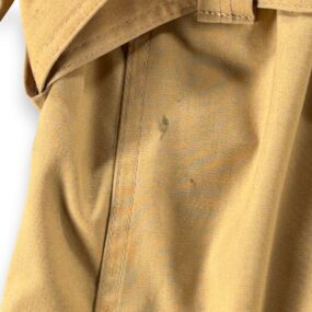 Vintage Christian Dior Trench Coat Adult LARGE 40R Brown Belted Wool Lined 80s