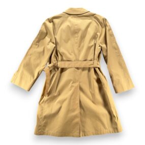 Vintage Christian Dior Trench Coat Adult LARGE 40R Brown Belted Wool Lined 80s