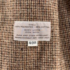 Vintage Christian Dior Trench Coat Adult LARGE 40R Brown Belted Wool Lined 80s