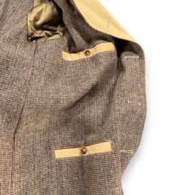 Vintage Christian Dior Trench Coat Adult LARGE 40R Brown Belted Wool Lined 80s
