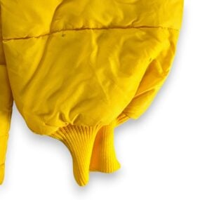 Vintage Swingster Jacket Adult LARGE Yellow Puffer Nylon Quilted USA 70s