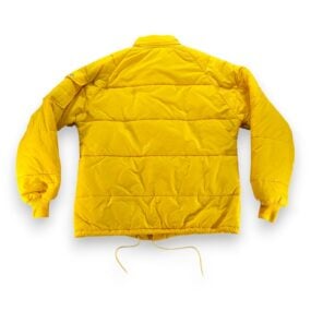 Vintage Swingster Jacket Adult LARGE Yellow Puffer Nylon Quilted USA 70s