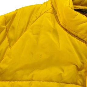 Vintage Swingster Jacket Adult LARGE Yellow Puffer Nylon Quilted USA 70s