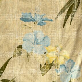 Tommy Bahama Hawaiian Shirt Adult EXTRA LARGE Brown Silk Floral Bamboo Textured