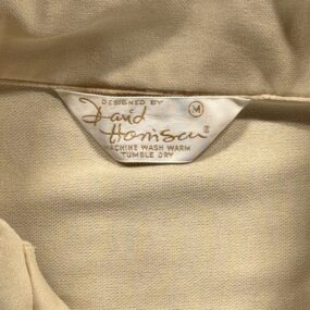 Vintage David Harrison Polo Shirt Adult SMALL Brown Disco Poly Pocket 70s