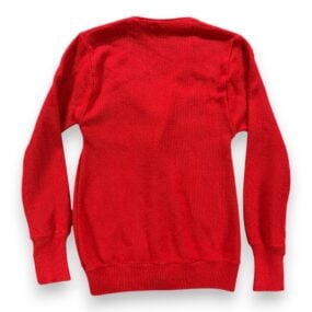 Vintage Arnold Palmer Sweater Adult XS Red Robert Bruce Cardigan Knit USA 80s