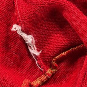 Vintage Arnold Palmer Sweater Adult XS Red Robert Bruce Cardigan Knit USA 80s
