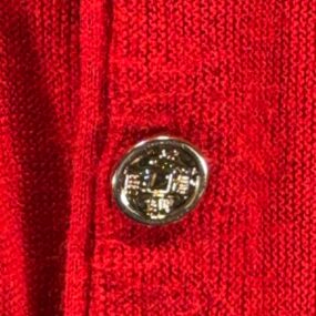 Vintage Arnold Palmer Sweater Adult XS Red Robert Bruce Cardigan Knit USA 80s