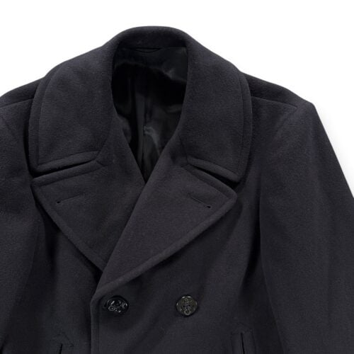 Vintage Pembroke Coat Adult 38L Black Wool Peacoat Navy Anchor Military USA 70s-2 Vintage Pembroke Coat Adult 38L Black Wool Peacoat Navy Anchor Military USA 70s