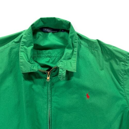 Vintage Polo Ralph Lauren Jacket Adult LARGE Green Harrington Pony Logo Zip 80s-2 Vintage Polo Ralph Lauren Jacket Adult LARGE Green Harrington Pony Logo Zip 80s