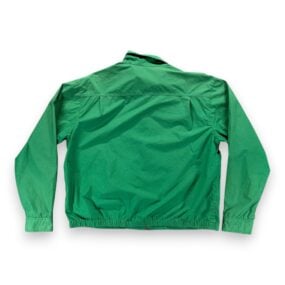 Vintage Polo Ralph Lauren Jacket Adult LARGE Green Harrington Pony Logo Zip 80s