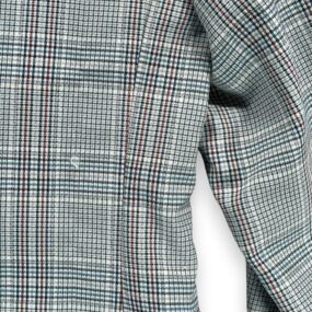 Vintage Johnny Carson Jacket Adult SMALL White Houndstooth Blazer Sport Coat 70s
