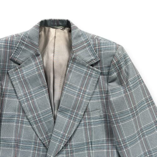 Vintage Johnny Carson Jacket Adult SMALL White Houndstooth Blazer Sport Coat 70s-2 Vintage Johnny Carson Jacket Adult SMALL White Houndstooth Blazer Sport Coat 70s