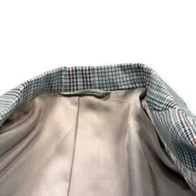 Vintage Johnny Carson Jacket Adult SMALL White Houndstooth Blazer Sport Coat 70s