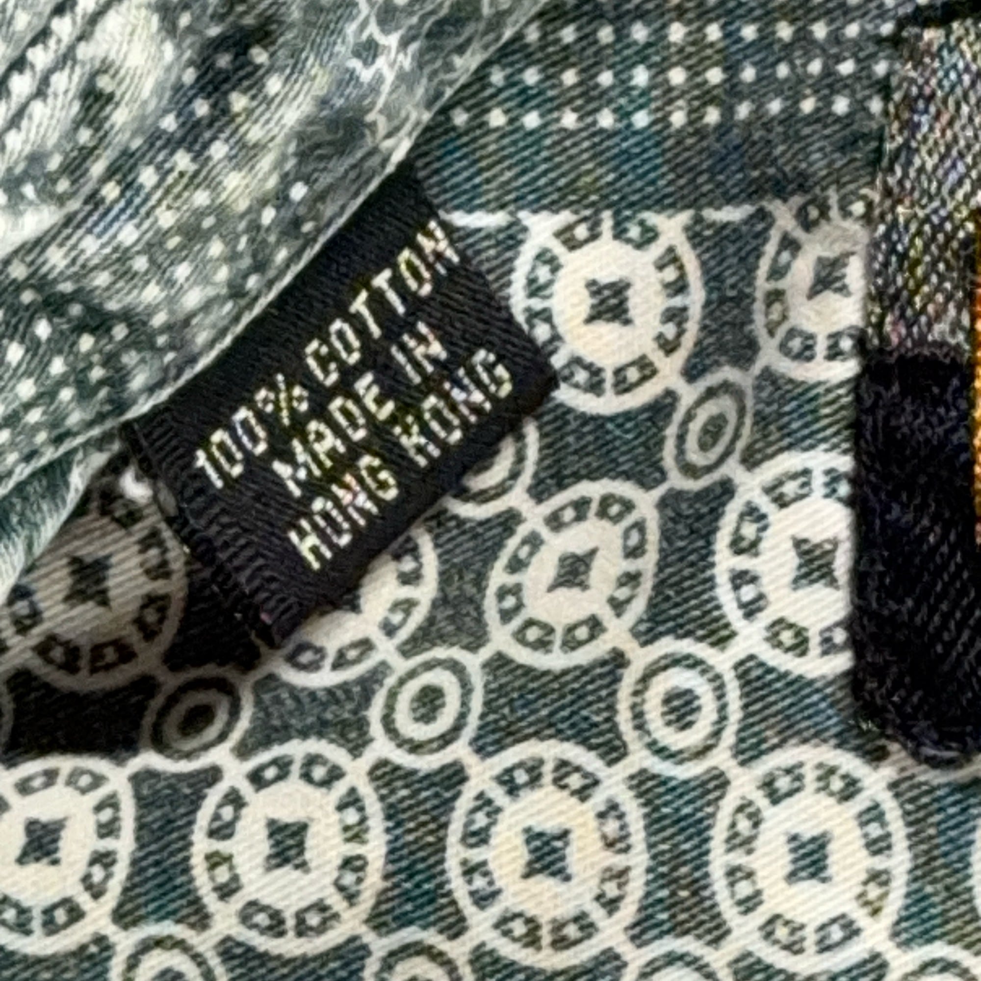 Vintage Tommy Bahama Shirt Adult LARGE Green White Cotton Geometric Print 90s-5 Vintage Tommy Bahama Shirt Adult LARGE Green White Cotton Geometric Print 90s